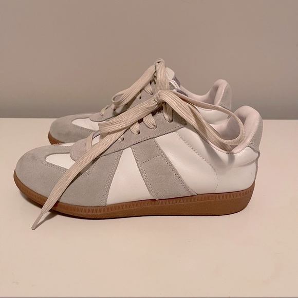 MAISON MARGIELA Replica low-top leather and suede sneakers (EU 39 | US 6) - Picture 4 of 9
